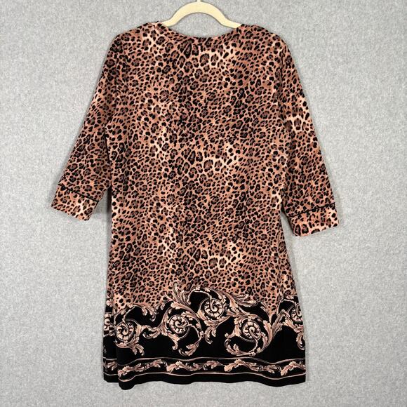 Soma Nightgown Sleep Shirt Womens Medium Animal Leopard Cotton Modal Soft‎ Thin - Picture 11 of 11